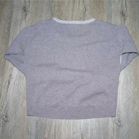 Athleta Merino Wool Frisco Sweater Beige Gray Size S Womens Color Block - Picture 3 of 4